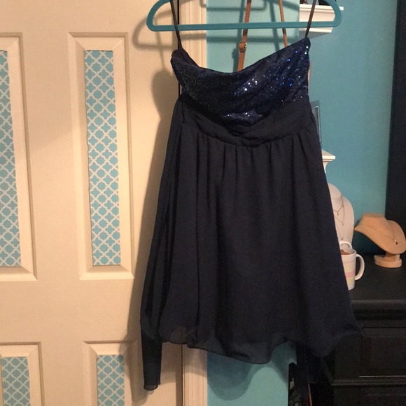 Beautiful Navy Sequin dress - Picture 2 of 3